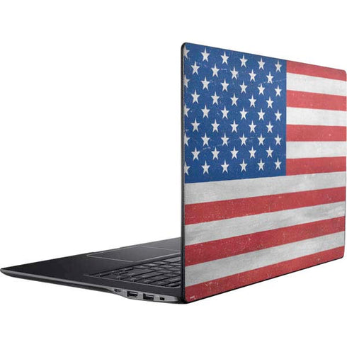 American Flag Distressed Ativ Book 9 (15.6in 2014) Skin